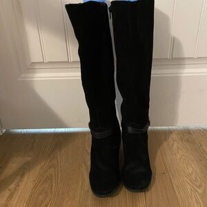 Crown Vintage Black Suede Boots